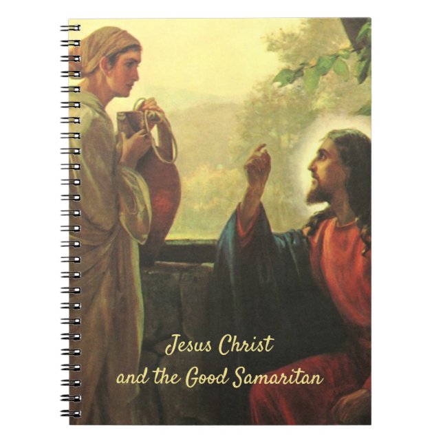Jesus Christ and the Good Samaritan at the Well Notebook (Front)