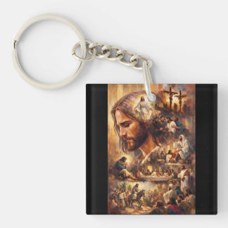 Jesus Christ Art T-Shirt | Inspirational Christian Keychain