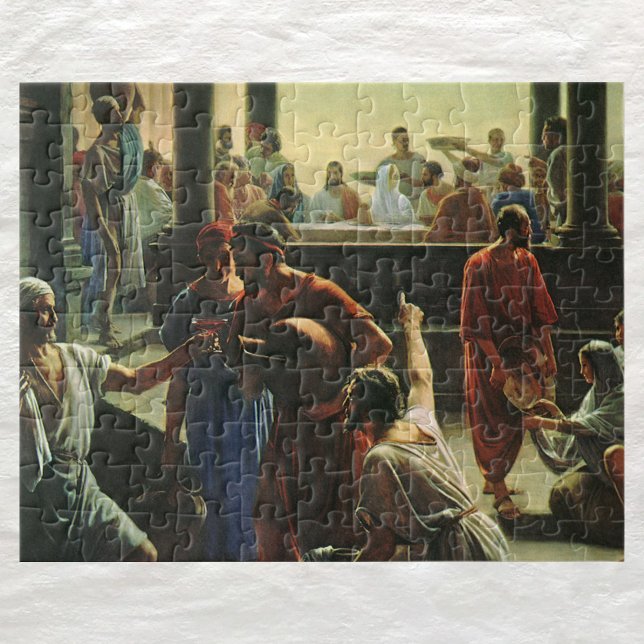 Jesus Christ at Wedding of Cana, Water into Wine Jigsaw Puzzle (Creator Uploaded)