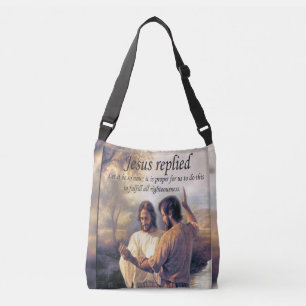 Jesus Christ Baptism image one Crossbody Bag