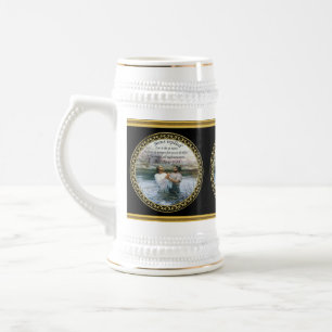 Jesus Christ Baptism image two Beer Stein