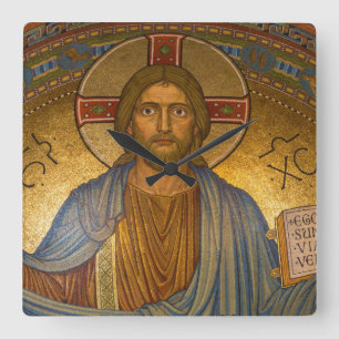 Jesus Christ - Beautiful Christian Artwork Square Wall Clock