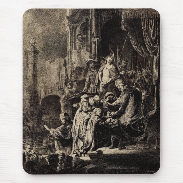 Jesus Christ before Pilate Mouse Pad (Front)