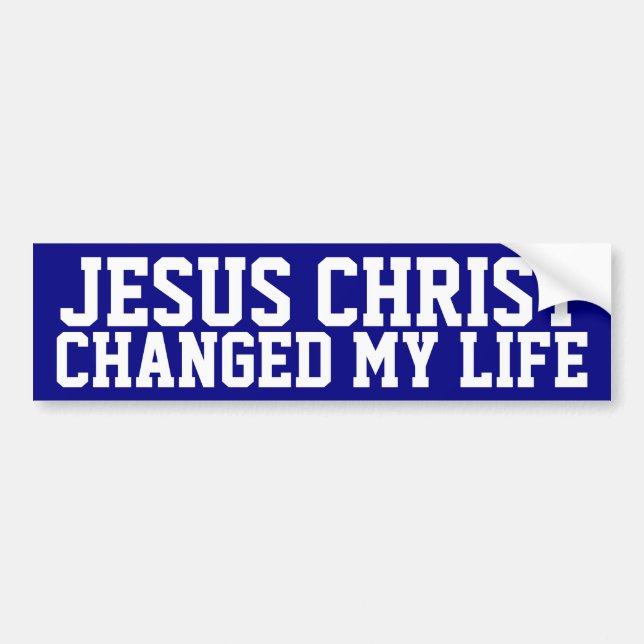 Jesus Christ Bumper Sticker (Front)