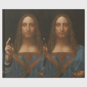 Jesus christ by Leonardo da Vinci,renaissance pain Wrapping Paper
