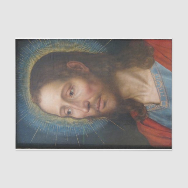 Jesus Christ (by Quentin Metsys) Tissue Paper (Front)