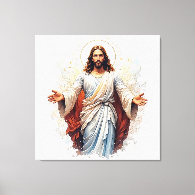 Jesus Christ Canvas. Canvas Print (Front)