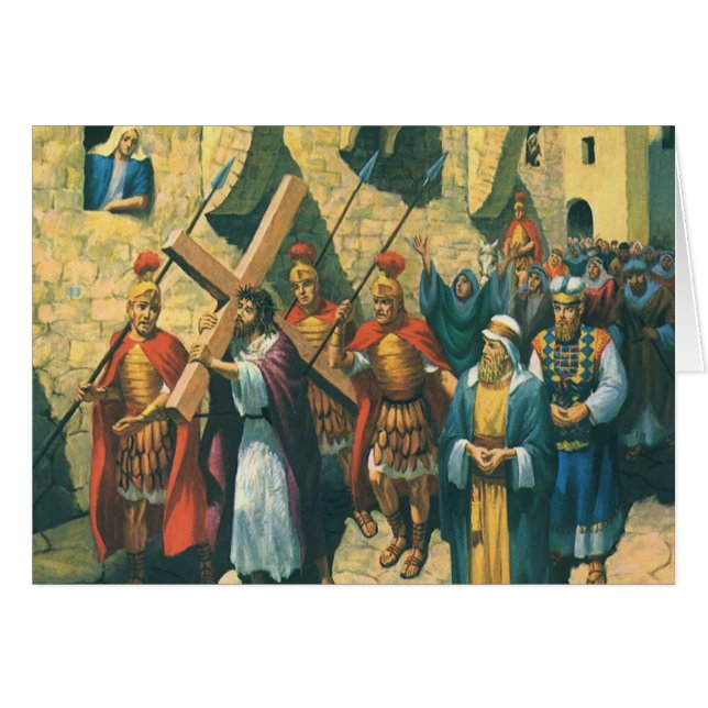 Jesus Christ Carrying the Cross to his Crucifixion (Front Horizontal)