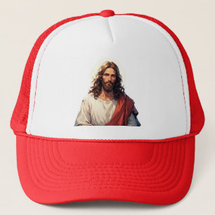 Jesus Christ Christian Trucker Hat