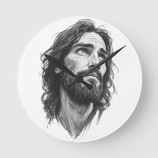 Jesus Christ Christian Wall Clock (Front)