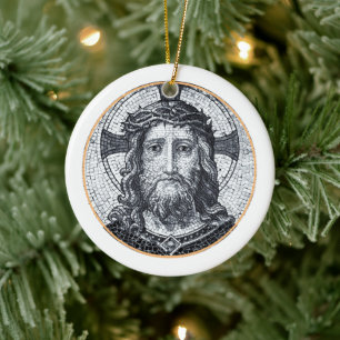 Jésus Christ & Compassion Art Ornement vintage WH