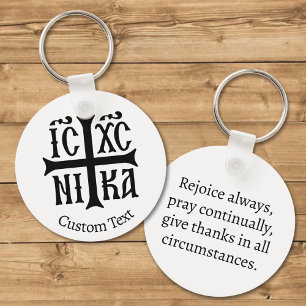 Jesus Christ Conquers Emblem Keychain