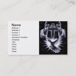 Jesus Christ Crown of Thorns and Dove Business Card
