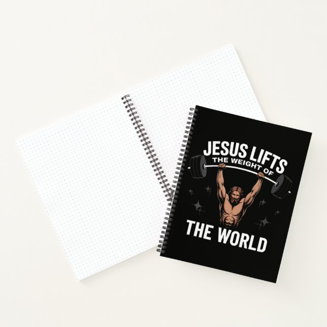 Jesus Christ Deadlifting Notebook (Inside)