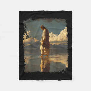 Jesus Christ Design  Fleece Blanket