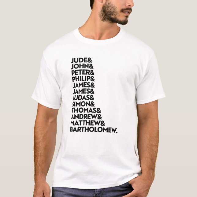Jesus Christ Disciples Bible Verse Christian Gifts T-Shirt (Front)