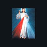 Jesus Christ Divine Mercy Sacred Heart of Jesus Canvas Print<br><div class="desc">Jesus Christ Divine Mercy Sacred Heart of Jesus - art prints on various materials. A great gift idea to brighten up your home. Also buy this artwork on phone cases, apparel, mugs, pillows and more. Poster and Art Print on clothing and for your wall – various backgrounds – great print...</div>
