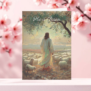 Jesus Christ Easter Religious Chisrian Card