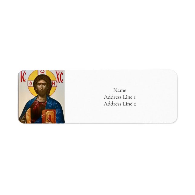 Jesus Christ Eastern Orthodox Christian Icon (Front)