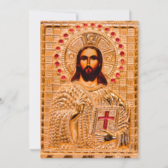 Jesus christ golden icon (Front)