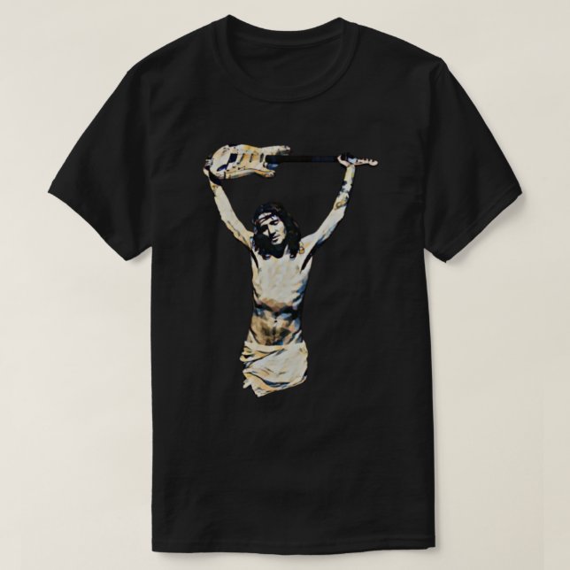 Jesus Christ Guitar - John Frusciante   T-Shirt (Design Front)