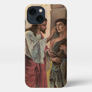 Jesus Christ healing the blind man iPhone 13 Case