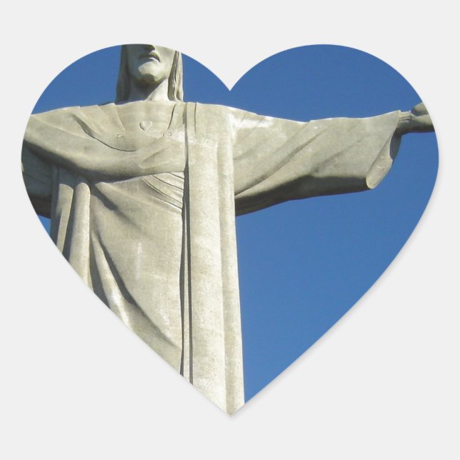 Jesus Christ Heart Sticker (Front)