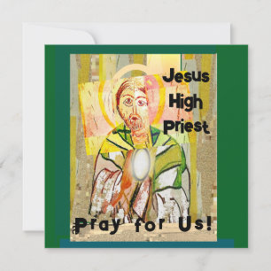 Jesus Christ High Priest Flat Thank You Card