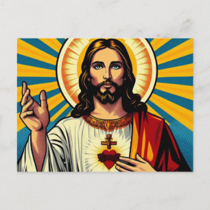 Jesus Christ Holiday Postcard