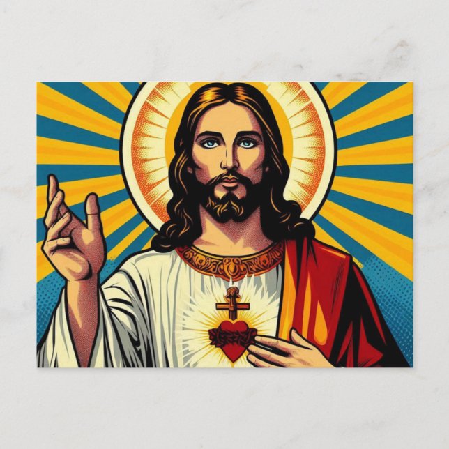 Jesus Christ  Holiday Postcard (Front)