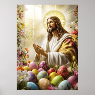 Jesus Christ Holy Resurrection Easter Poster