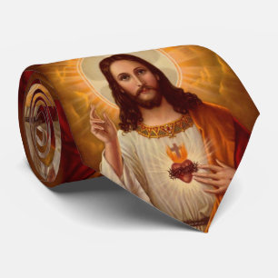 Jésus Christ Hommes Designer Cravates