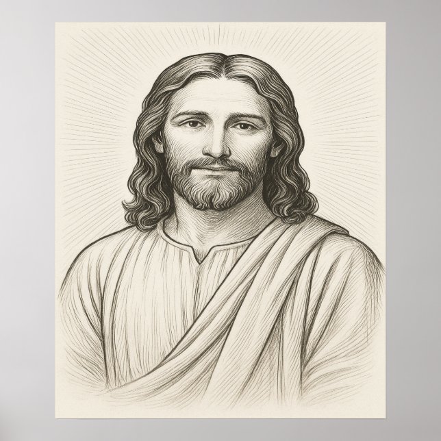 Jesus Christ Illustration™ LDS Art Poster (Front)