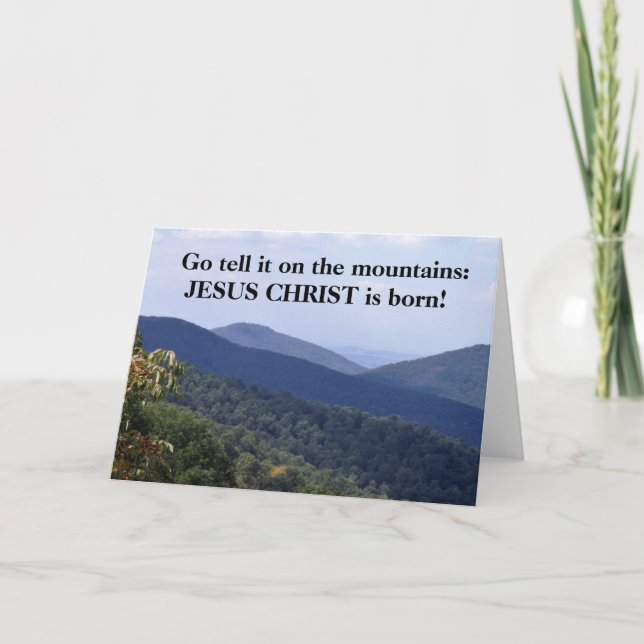 Jesus Christ is born! Holiday Card (Front)
