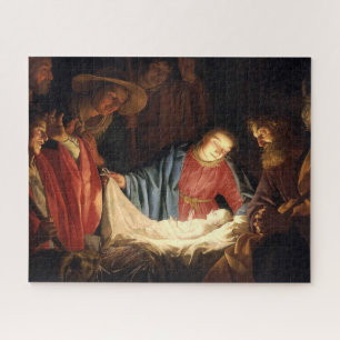 Jesus Christ is Born on Christmas Jigsaw Puzzle