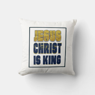 Jesus Christ is King Throw Pillow
