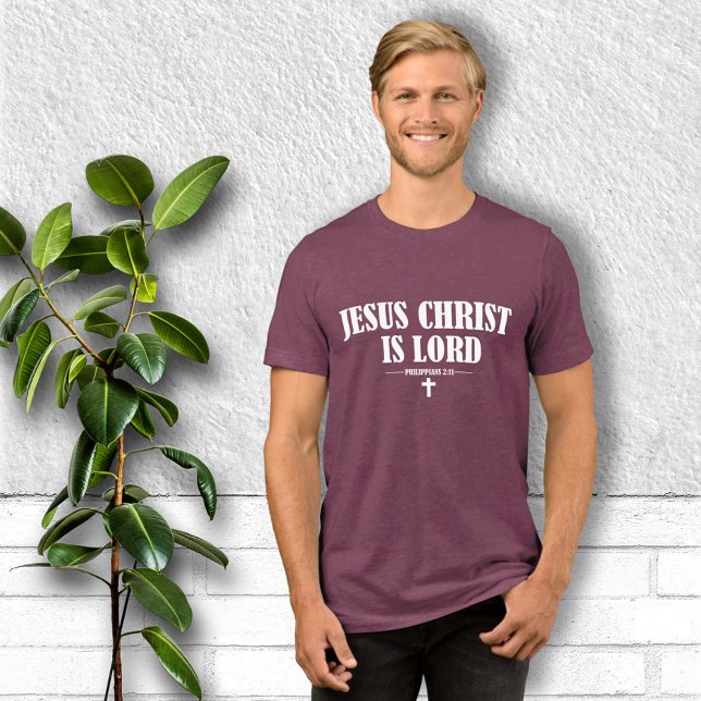 Jesus Christ is Lord Christian  Tri-Blend Shirt (Creator Uploaded)