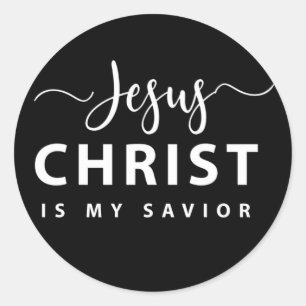 Jesus Christ is my Savior Classic Round Sticker
