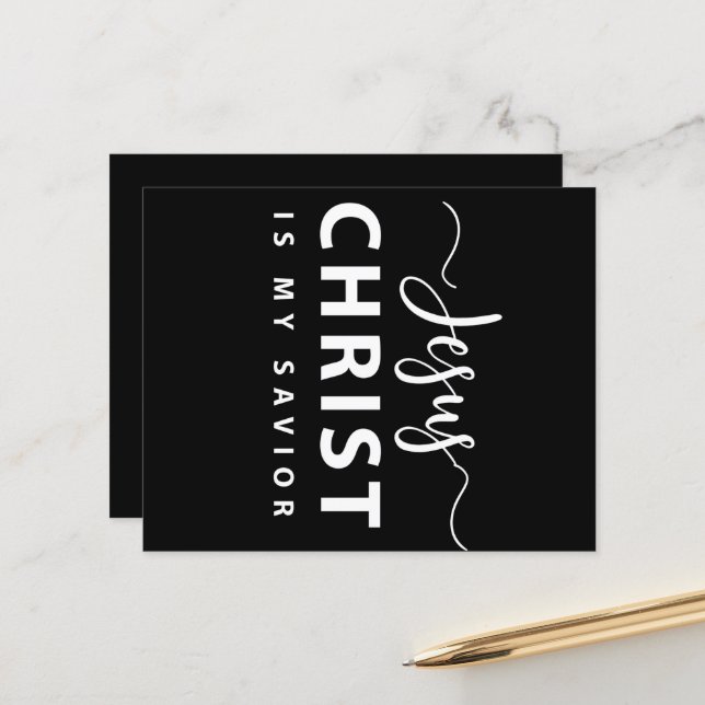 Jesus Christ is my Saviour (Front/Back In Situ)