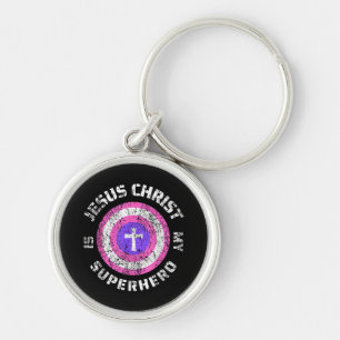 Jesus Christ Is My Superhero Jesus Keychain