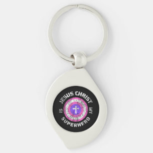 Jesus Christ Is My Superhero Jesus Keychain