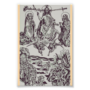 Jesus Christ is the judge of the universe Photo Print