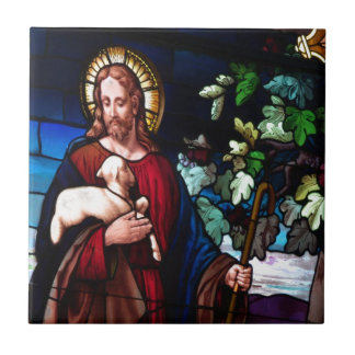 Jesus Christ Lamb Design Glass Art Destiny Tile