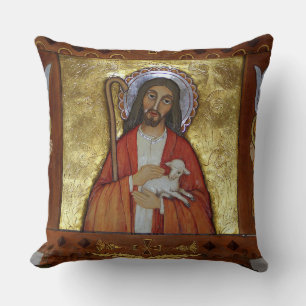 Jesus Christ Lamb of God Throw Pillow