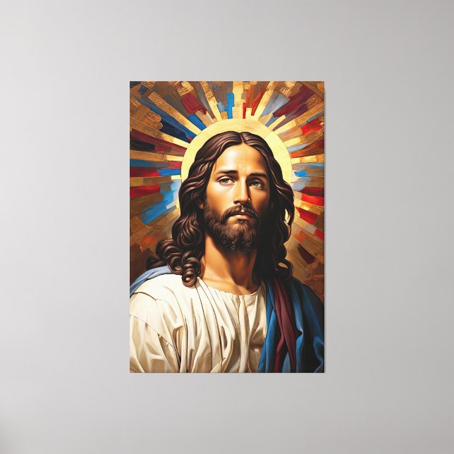 Jesus Christ - Light of Faith Canvas Print (Front)
