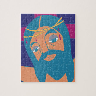 Jesus Christ Lord Savior Messiah on the Cross Jigsaw Puzzle