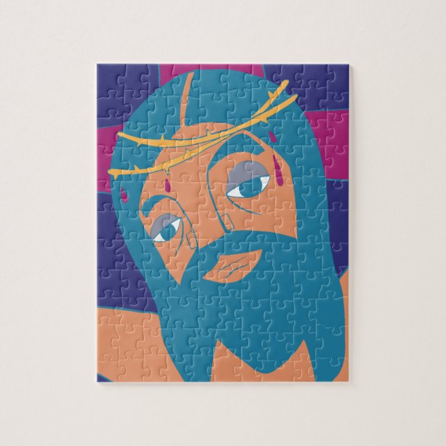 Jesus Christ Lord Savior Messiah on the Cross Jigsaw Puzzle (Vertical)