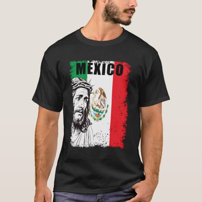 Jesus Christ Mexico Catholic T-Shirt (Front)