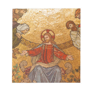 jesus christ mosaic notepad