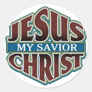 Jesus Christ My Saviour Classic Round Sticker
